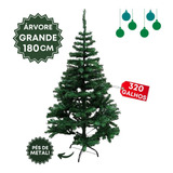 Árvore Pinheiro De Natal Grande Galhos Tradicional 1,8m Luxo