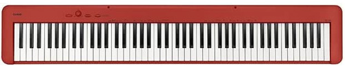Piano Color Rojo Digital De 88 Teclas Casio Cdp-s160rd