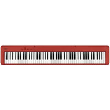 Piano Color Rojo Digital De 88 Teclas Casio Cdp-s160rd