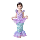 Estilo: Ropa Infantil, Vestido De Princesa Sirena, Falda Par