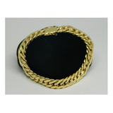 Pulseira Elo Duplo 8mm Largura Ouro 10k 17cm 7.40 Gramas!