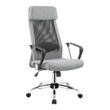 Silla De Oficina Ejecutivo P/escritorio C/ruedas Ergonomica Color Gris