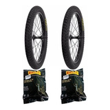 Par De Pneu Pirelli Scorpion Bmx Aro 20 X 2.125 + Par Câmara Cor Preto