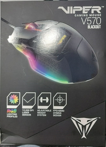 Mouse Gamer Patriot  Viper V570 Blackout [d]
