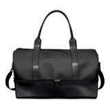 Bolsa Feminina Petite Jolie Mala Weekend Divisoria Cor Preto Fosco