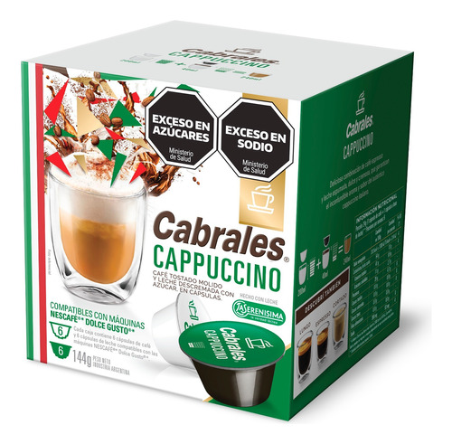 Café En Capsulas Cabrales Dolce Gusto Cappuccino X12u C 1878