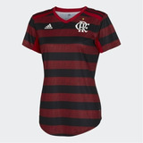 Camisa Flamengo adidas Feminina Rubro-negra I 2019 Dw3921