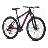 Bicicleta Aro 29 Aluminio Avance Force 24v Freio A Disco Tamanho Do Quadro 19 Cor Rosa