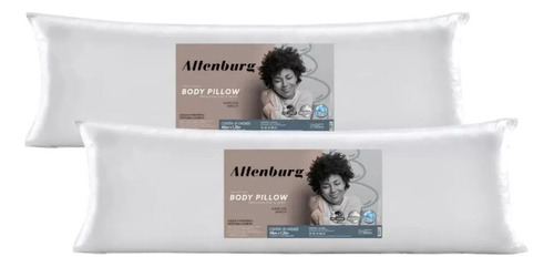 Kit 2 Travesseiros Body Pillow Grande 40cm X 1,30m Altenburg