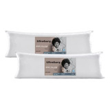 Kit 2 Travesseiros Body Pillow Grande 40cm X 1,30m Altenburg