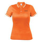  Playera Polo Performance Naranja, Para Dama 69986