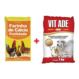 Kit Farinha De Cálcio Com Fosforo 1kg E Vitamina Ade 1kg