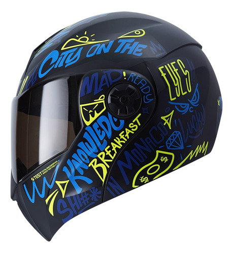 Casco Abatible Ich 3110 Message Certificado