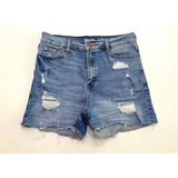 Short De Jean Azul De Levis - Talle 38