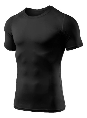 Playera Deportiva Compresión Correr Manga Corta Gym