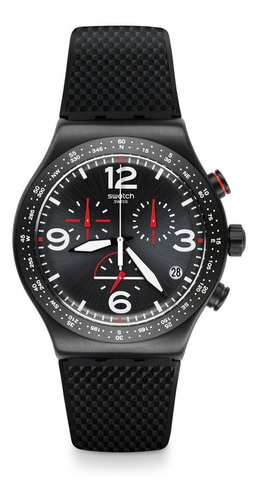 Reloj Swatch Yvb403 Black Is Back Crono Agente Oficial