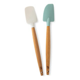 Espátula Nordic Ware 02108 Color Blanco Y Verde Aqua En Pack De 2u