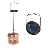 Luz Solar Exterior Linterna Colgante Jardín Retro Metal Impe