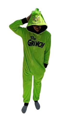 El Grinch Pijama Mameluco Tipo Kigurumi Unixes Adulto 