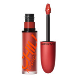 Labial Líquido Mac Chili's Crew Retro Matte Liquid Lipcolour Color Chili Addict