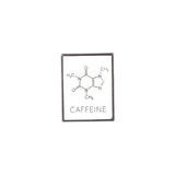 Pin Broche Metálico Ciencia Química  Molécula Cafeína 