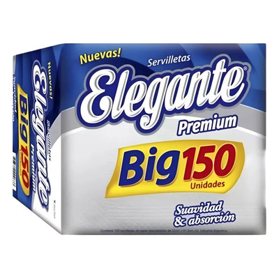 Servilletas Elegante Premium Big Pack x150 unidades | MercadoLibre