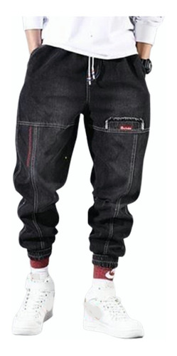 Jeans Cargo Holgados Y Casuales Estilo Hip-hop Para Hombre