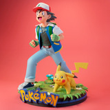 Archivo Stl Impresión 3d - Pokémon - Ash And Pikachu Scuplt