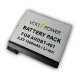 Bateria P/ Go Pro Hero 4 Ahdbt-401 Black Silver Alternativa