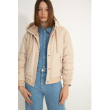 Campera Reversible Con Capucha Beige Mujer Portsaid