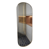 Espelho Oval Corpo Inteiro Com Moldura Decorativo 1.00 X0,30