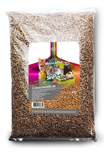 Sustrato Absorbente Para Mascotas 10 Kg. Pellet De Madera