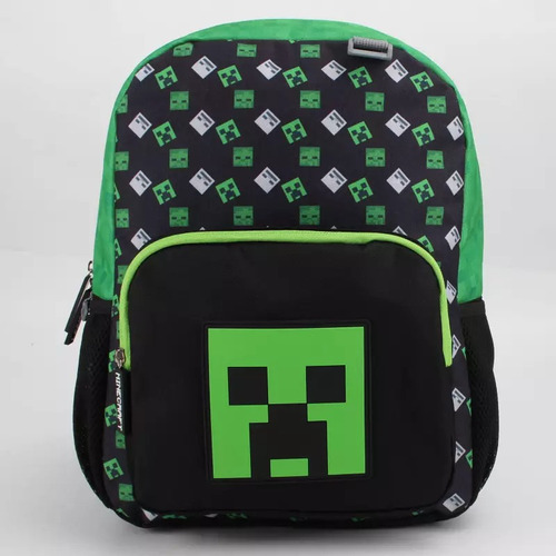 Mochila Juvenil  Escolar Minecraft Rubber