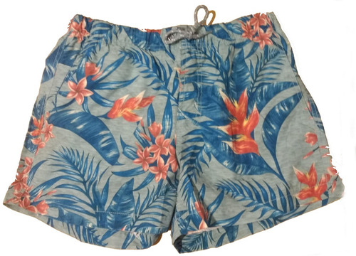 Short De Baño Con Suspensor Y Bolsillos Estampado