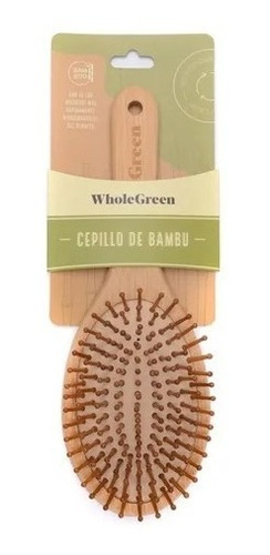 Cepillo De Madera De Bambú Para El Cabello - Whole Green