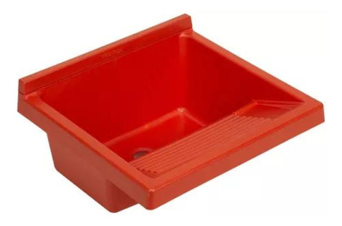 Pileta Plastica De Lavadero Rojo Ferrum Lp010 R 26 Lts