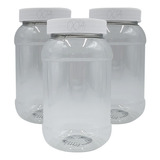 Envase Cilindro Plastico Tapa 500 Ml Bote Transparente X 12