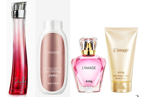 Set Perfume, Talco, Locion Perfumada Limage + Osadia Dama