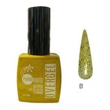 Punto Nails Overgel Glitter 3 Pasos Color Oro 01