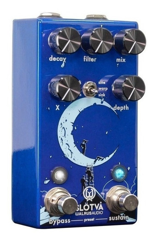 Pedal De Efeito Walrus Audio Slötvå Reverb Cor Azul