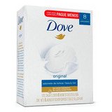 Paquete Jabón En Barra Dove Original Piel 90g X 8 Unidades