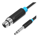 Cable Xlr Canon Plug 6.5 Audio 2m Microfono Parlante Vention