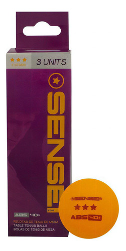 Pelotas Ping Pong Sensei 3 Estrellas 40mm X 3 U. Tenis Mesa