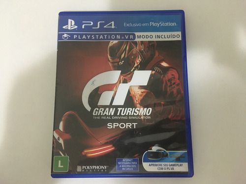 Jogo Gran Turismo Sport - Ps4 - Mídia Física