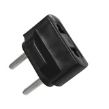 Adaptador Enchufe Europeo Americano Negro  10a - 250v