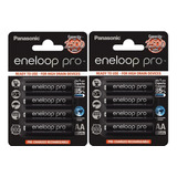 Kit 8 Pilhas Aa Recarregavel Panasonic Eneloop Pro 2500mah