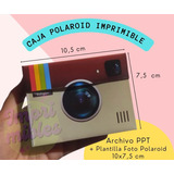 Caja Camara Polaroid Imprimible