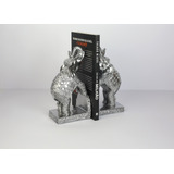Estátua Porta Livro Elefante - Luxo Enfeite Decoração