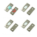 Reten Iman Magnetico Chato Fino Puerta Mueble Metalico X4