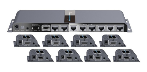 Distribuidor Hdmi 1x8 Epcom Titanium Splitter Completo